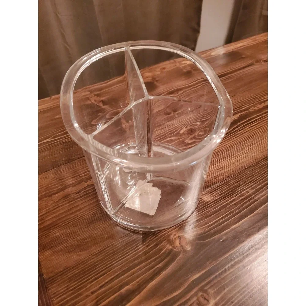 Clear Cylinder desk organizer- pens markers
